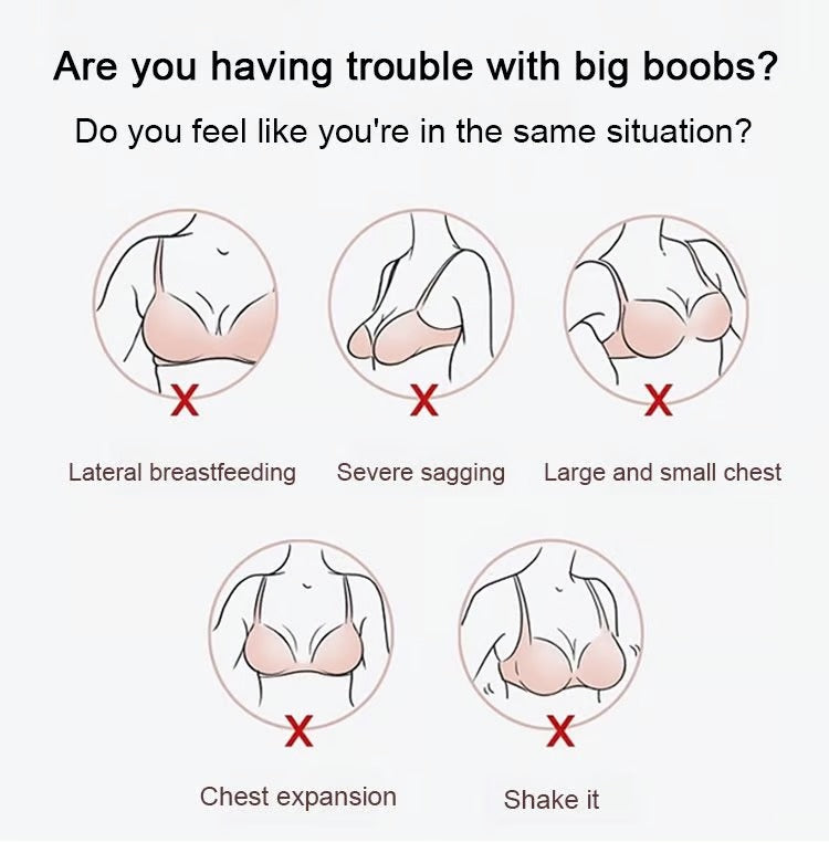 3 Pcs Wire-Free Non-Marking Skin-Friendly Push-Up Bra