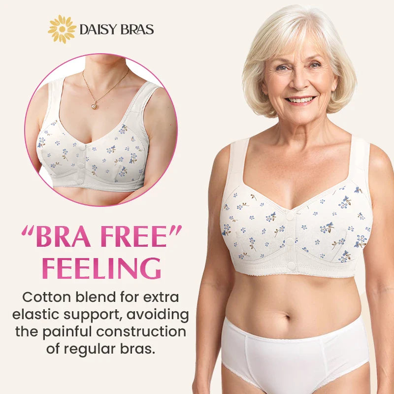 Daisy Comfort Bra – Pack of 3 (Front Button Edition)