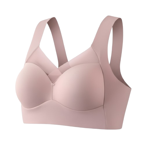 Women’s Plus Size Wireless Sports Bra – Full Cup Lace, High Support