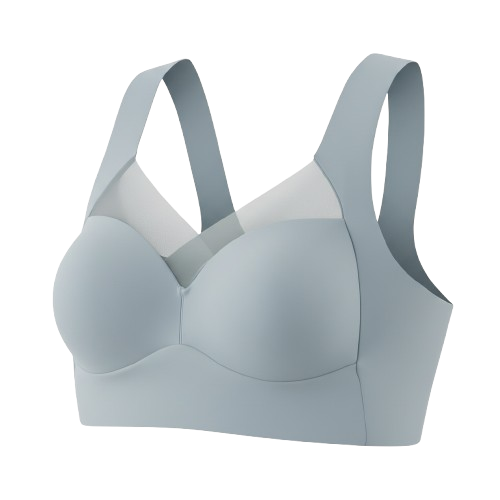 Women’s Plus Size Wireless Sports Bra – Full Cup Lace, High Support