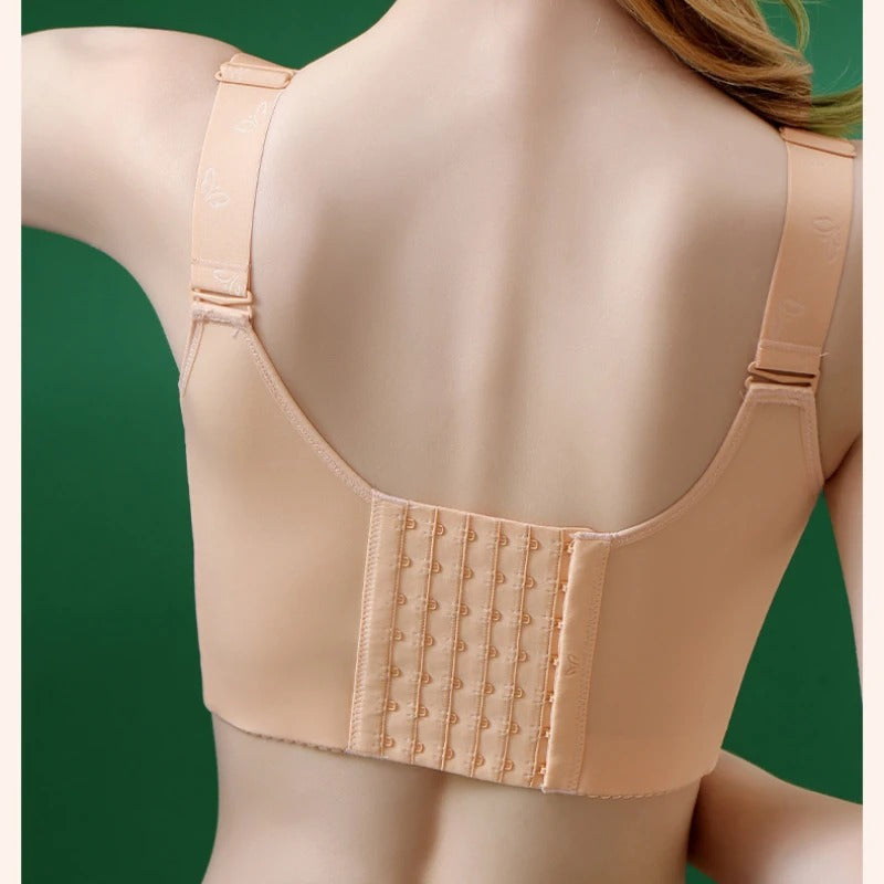 3 Front button back button flab bra